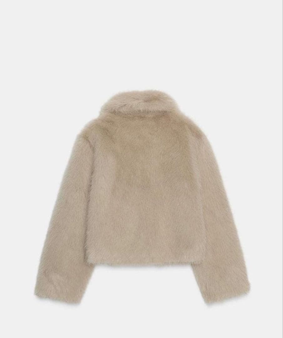 ZARA ザラ ダブルフェイス フェイクファージャケット XS