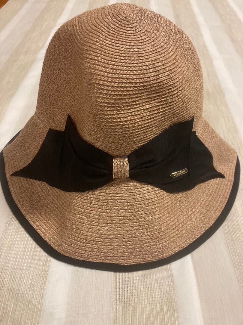 【100%完全遮光】芦屋ロサブラン　麦わら帽子　リボンハット