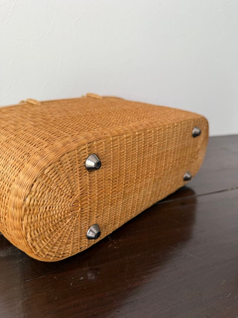 プラニー工房　高級籠バック（少し大きめ）