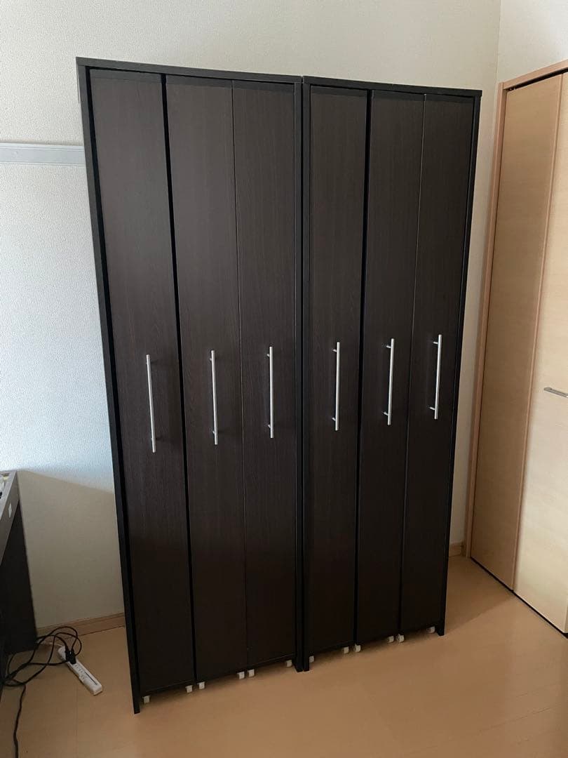 山善 すきま収納 本棚 3列 7段 DCR-F7+R2+R1 1/2(棚)