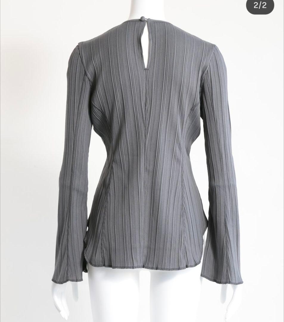 トップス Ribbed Organic Cotton Long Sleeve Top