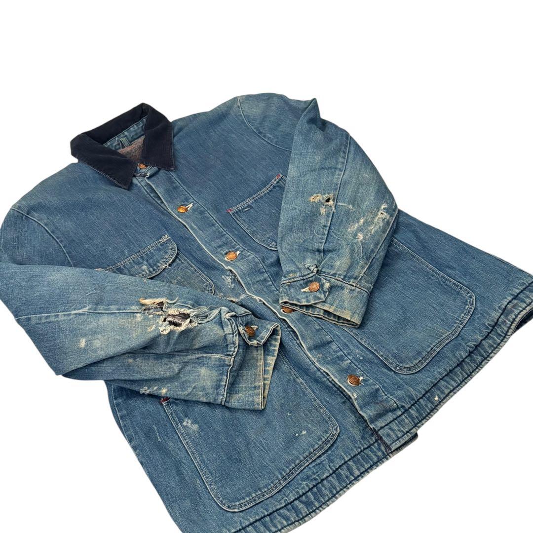 60’s USA製 Wrangler ボロ デニムカバーオール