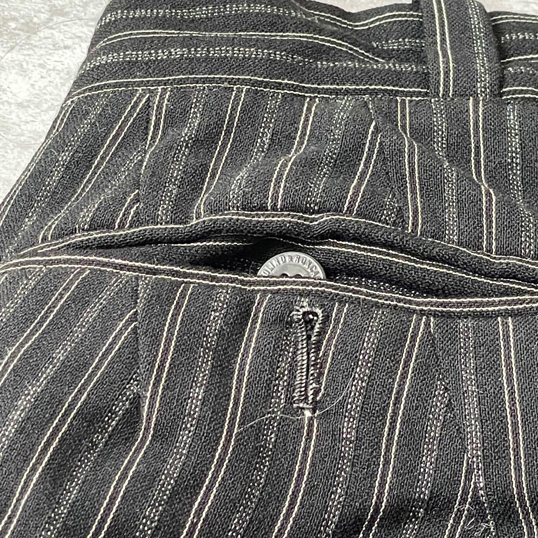 40-50s フレンチワーク ストライプ ブラック ファーマーズ W31