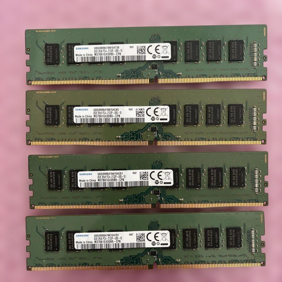 SAMSUNG メモリ DDR4 32GB (4x8GB)