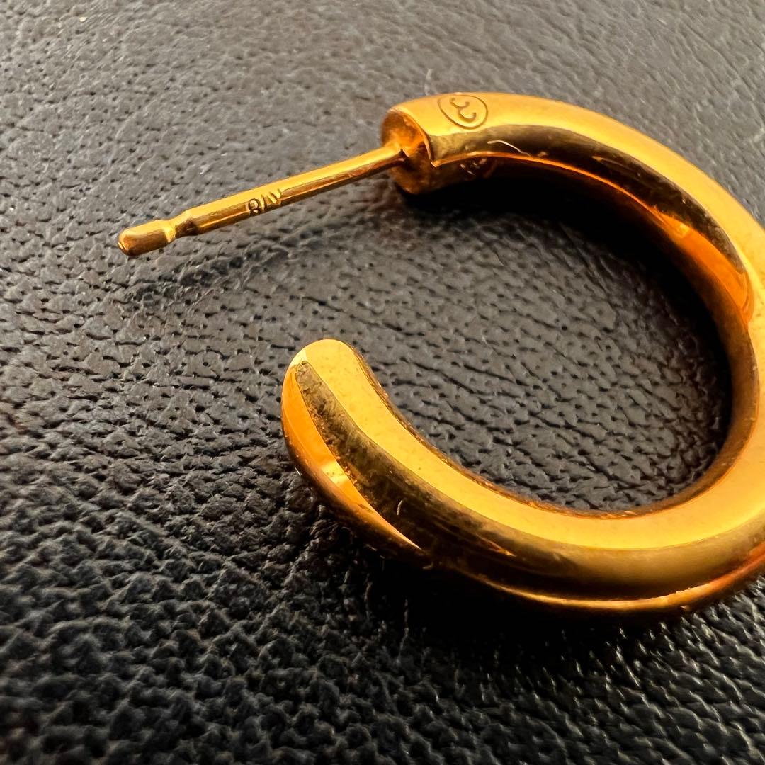 CAREERING PLACEBO 501 ゴールド フープピアス