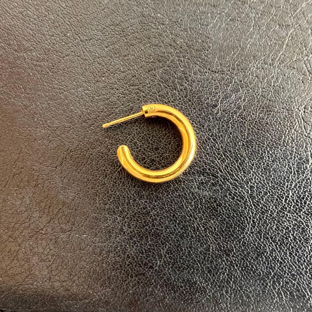 CAREERING PLACEBO 501 ゴールド フープピアス