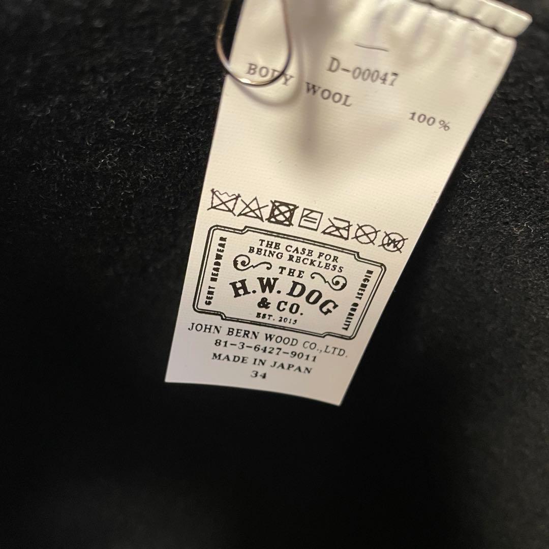 THE H.W DOG＆CO. TRAVELERS HAT サイズ34【未使用】