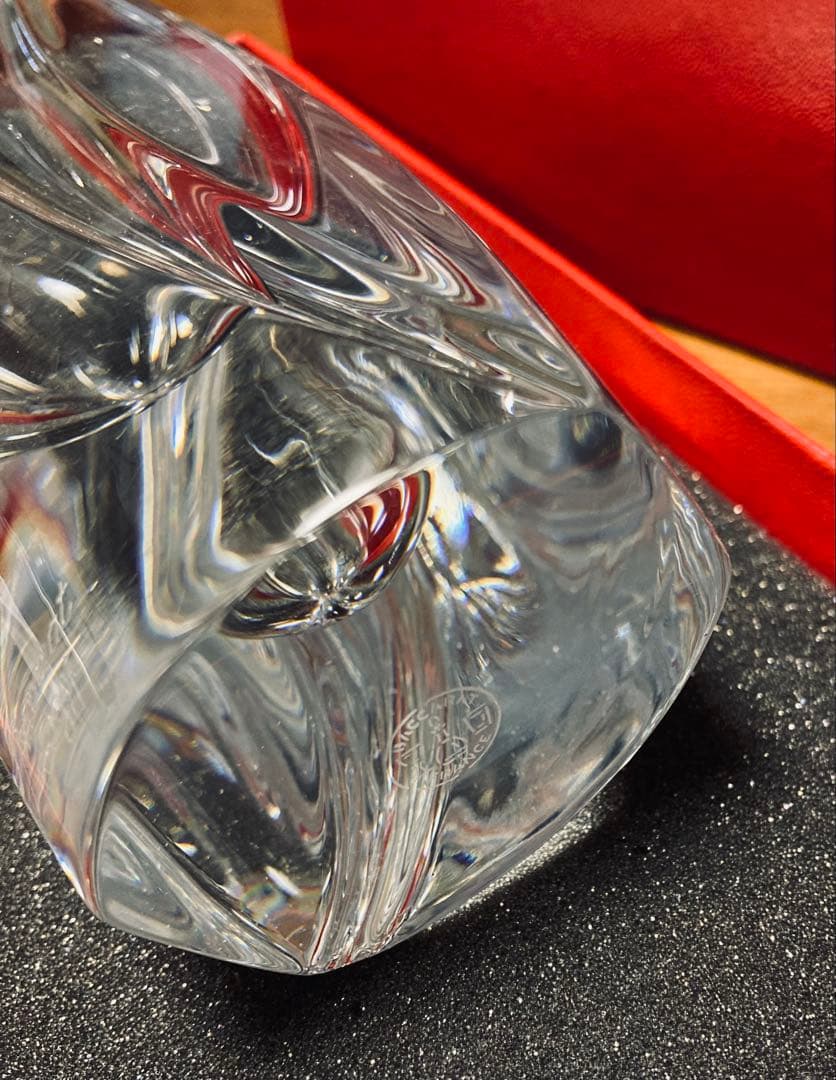 Baccarat バカラ クリスタル 花瓶 高さ約20cm