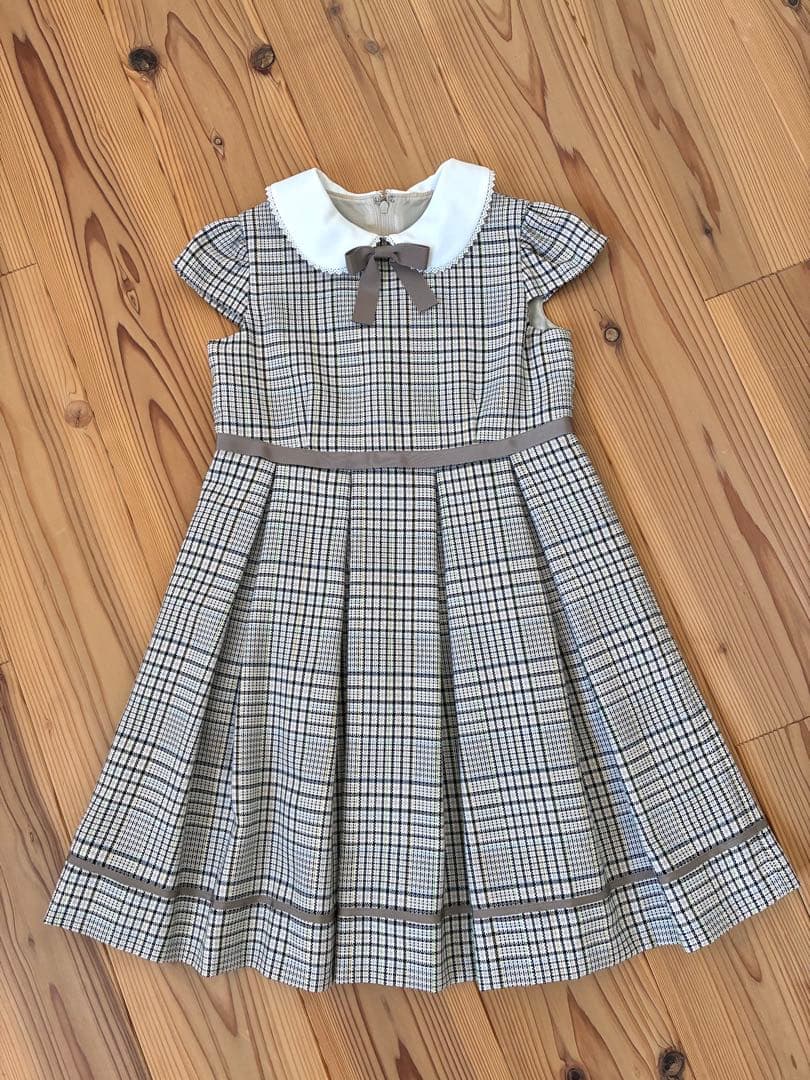 フォーマルドレスセット チェック柄　靴19cm