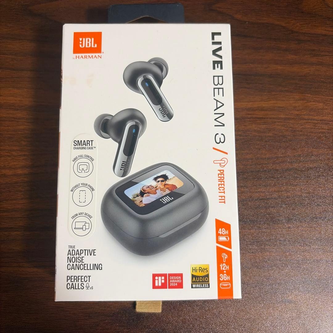 JBL ワイヤレスイヤホン ブラック LIVE BEAM3