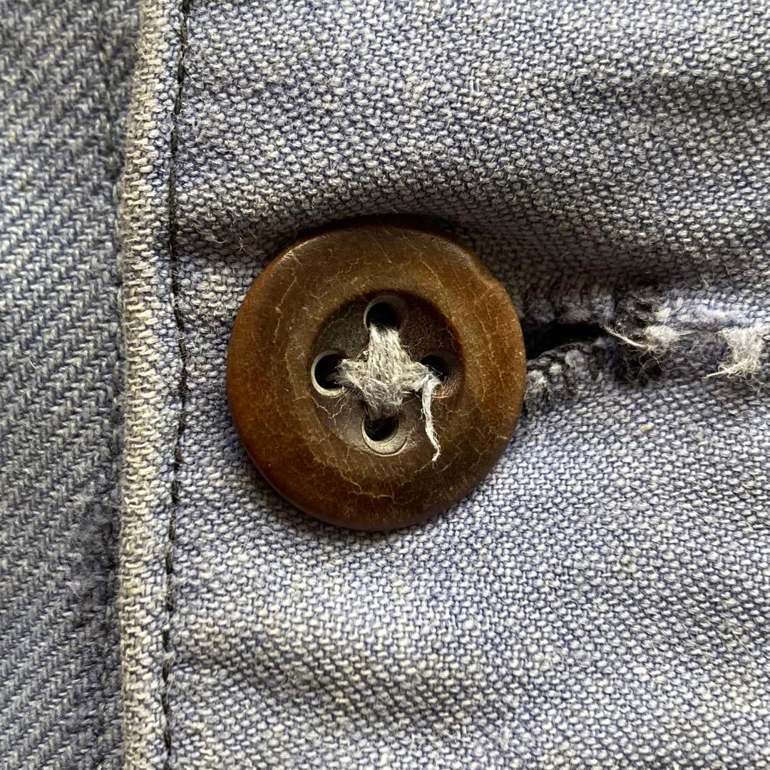 40〜50s フレンチ ヴィンテージ カバーオール モールスキンジャケット ボロ