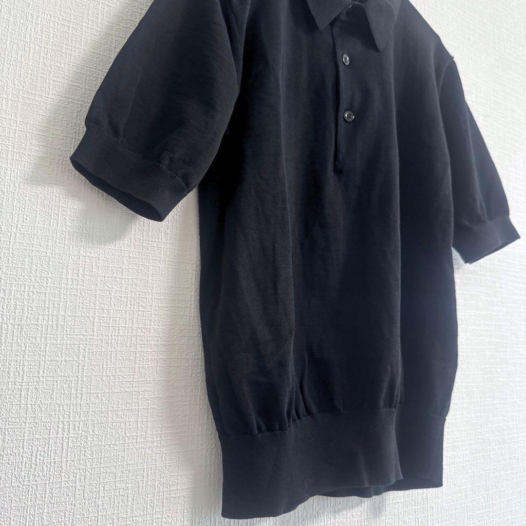 HYKE 25SS POLO SWEATER ガス糸ニットポロ ハイク