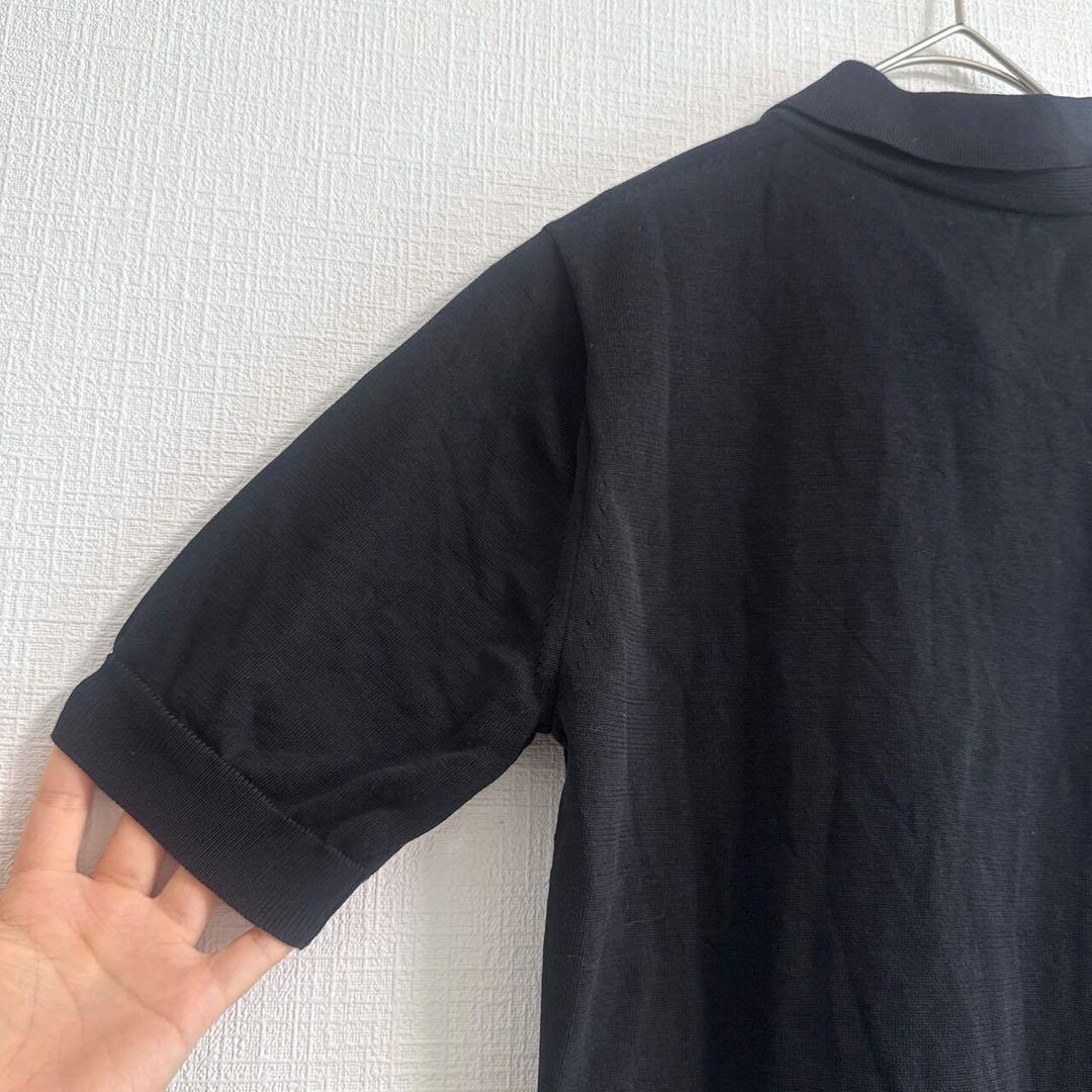 HYKE 25SS POLO SWEATER ガス糸ニットポロ ハイク