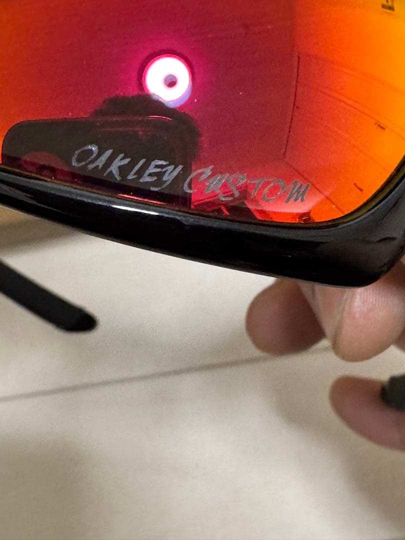 oaklay straightjacket ストレートジャケット　ルビーレンズ