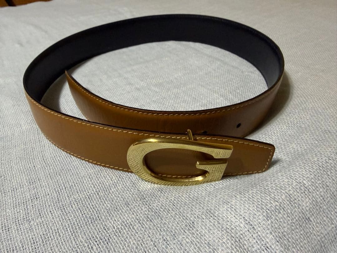 美品◾️Gucci グッチ ブラウンG型バックル ベルト