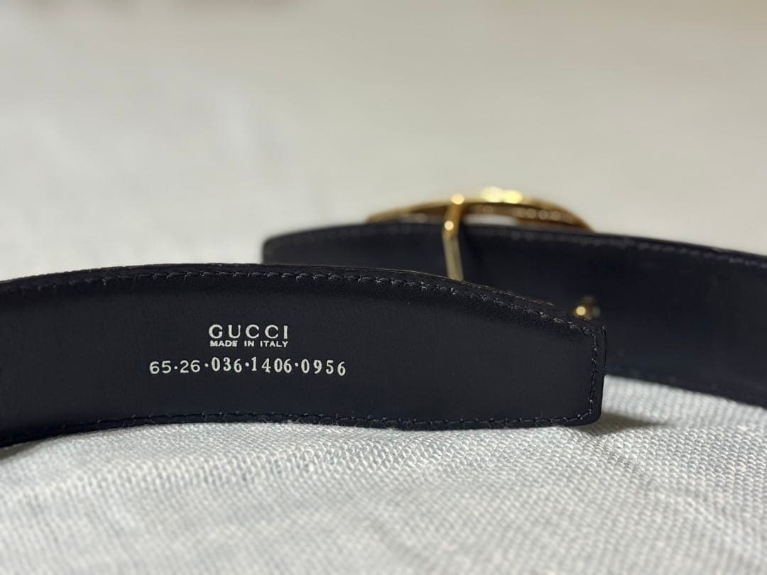 美品◾️Gucci グッチ ブラウンG型バックル ベルト