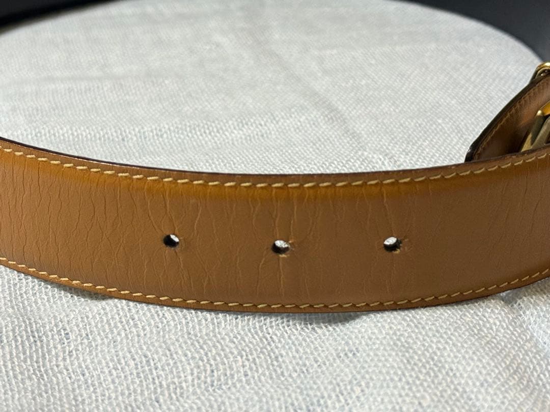 美品◾️Gucci グッチ ブラウンG型バックル ベルト