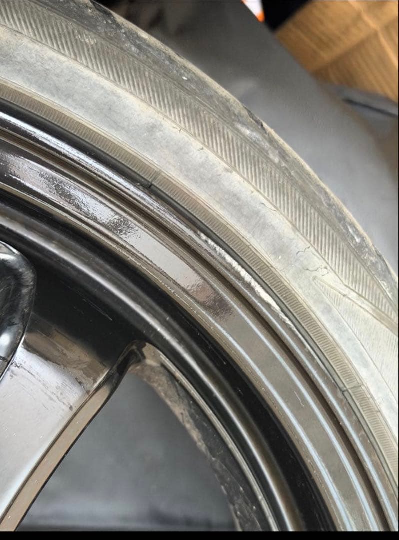 165/40R16 ブラックホイールセット 5スポーク②