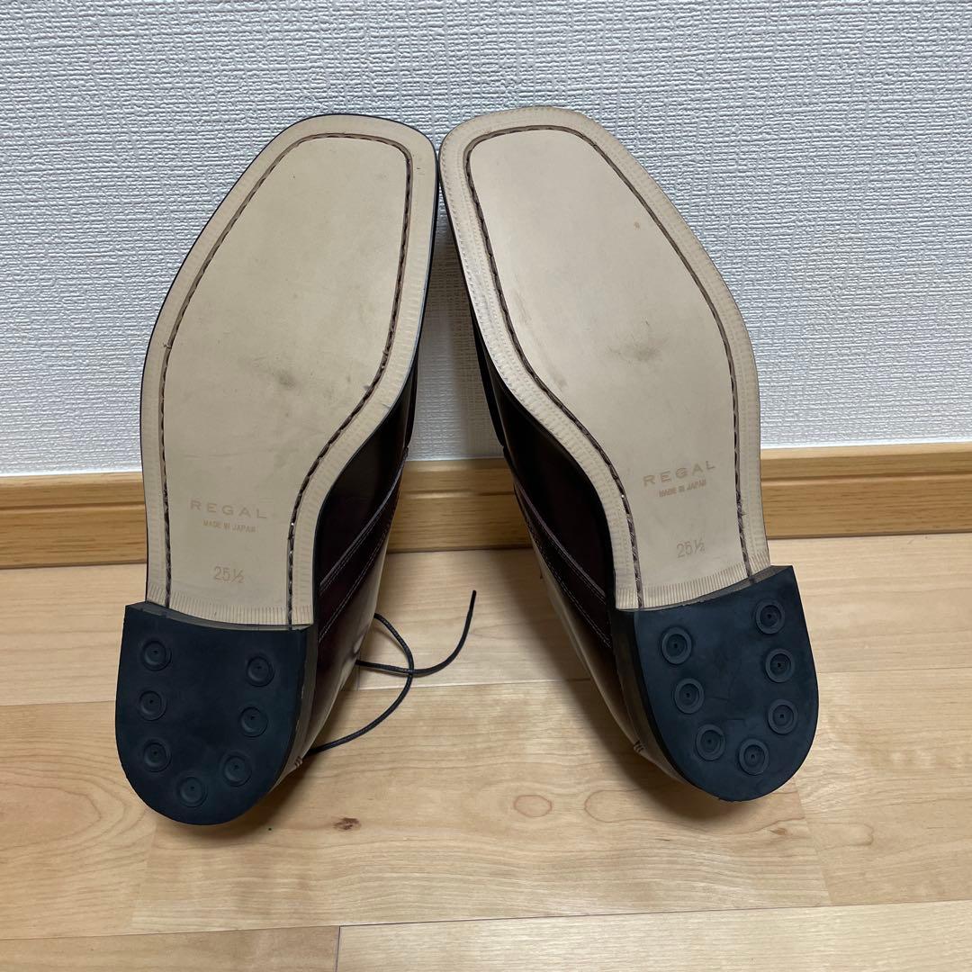 【新品】リーガル REGAL Y129 Uチップ 25.5 濃茶