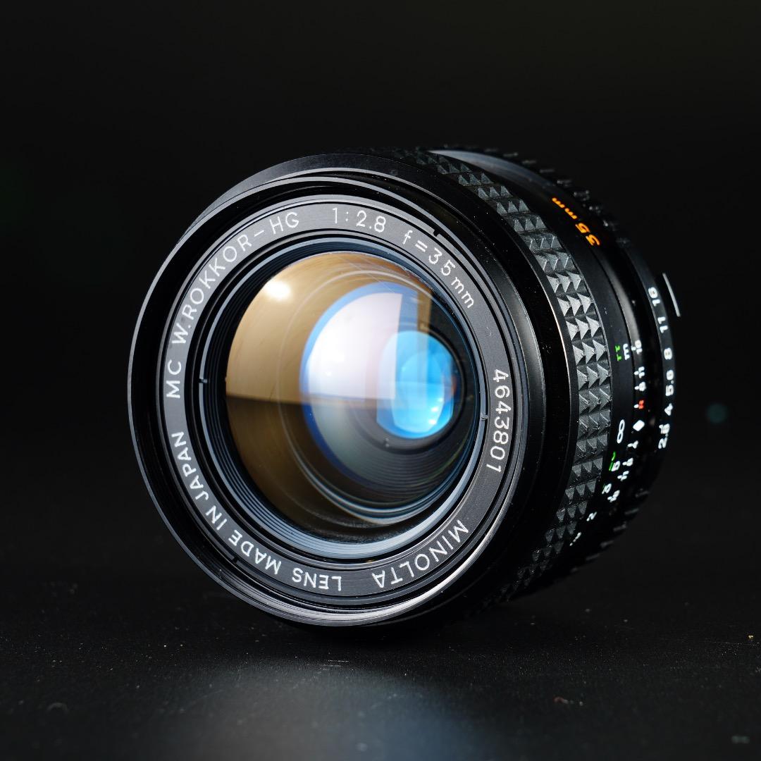 【極美品】 ミノルタ MC W.ROKKOR-HG 35mm F2.8 後 01
