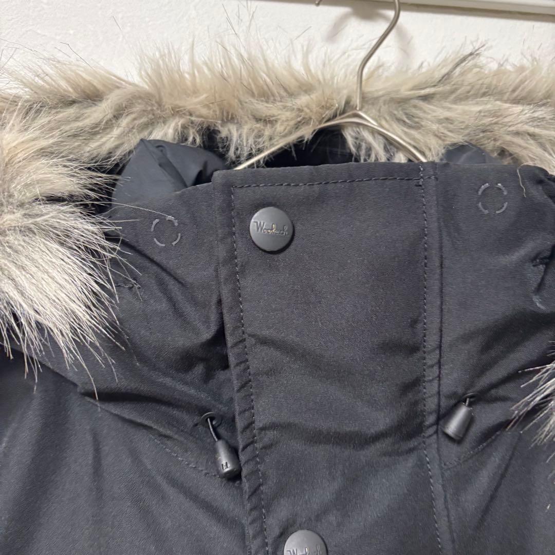 未使用級✨ウールリッチ　GORE-TEX ダウンジャケット　ファーコート　L 黒