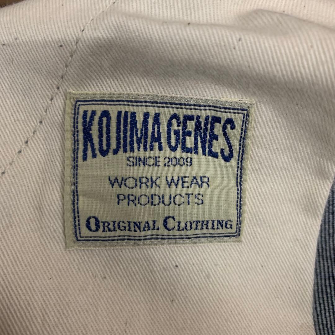 中古 児島ジーンズ ペインターパンツ ウォバッシュ ヘリンボーン ストライプ