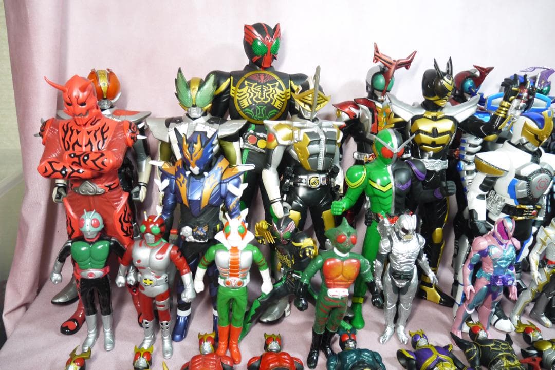 ライダーヒーローシリーズ　ビッグサイズソフビフィギュアほか　69体セット