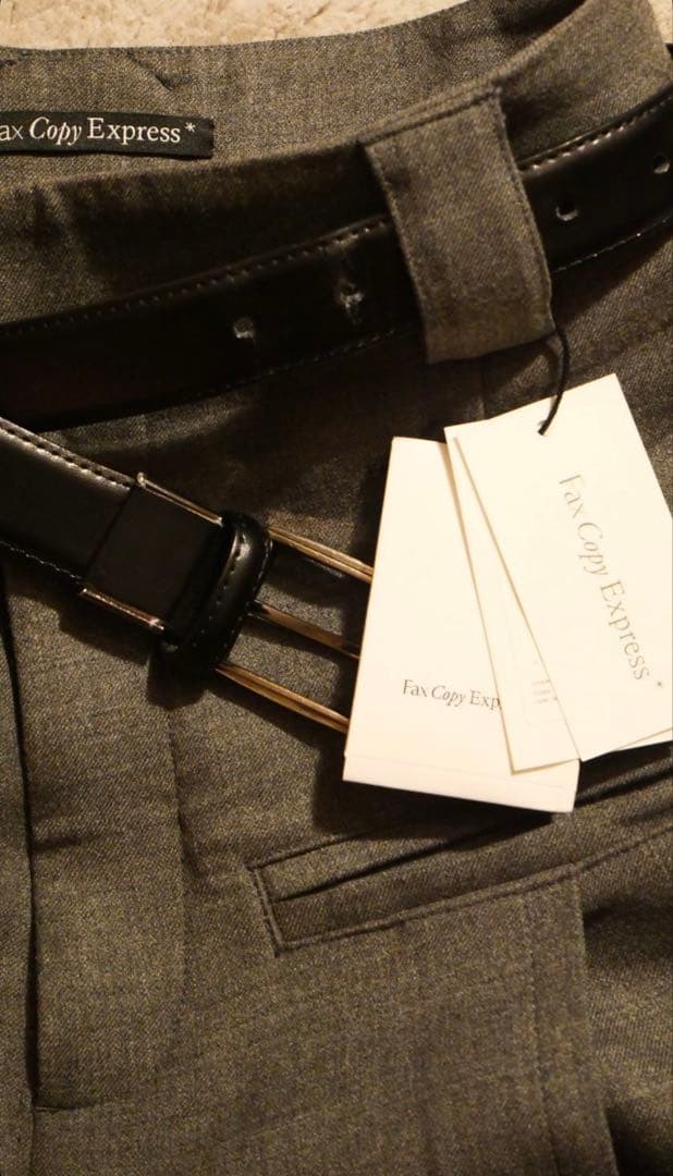 fax copy express スラックス　グレー　M
