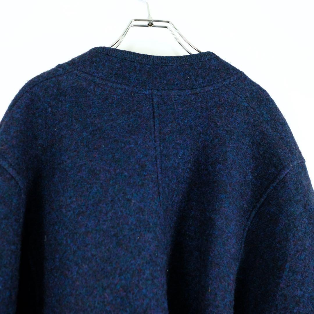 オーストリア製  ガイガー 圧縮ウール チロリアンジャケット 紺