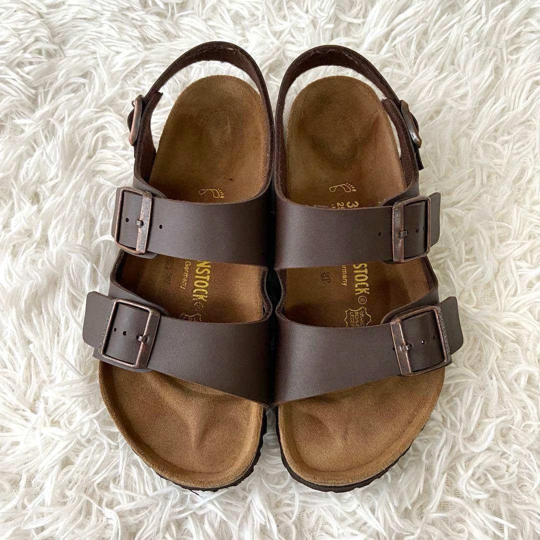 極美品✨ビルケンシュトックBIRKENSTOCK ミラノ サンダル 茶色 39