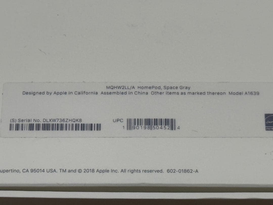 【中古】Apple Pod 第１世代 スペースグレイ