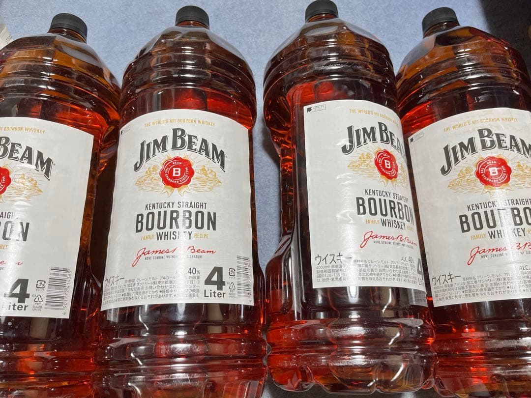 ジムビーム業務用　4リットル　4本セット