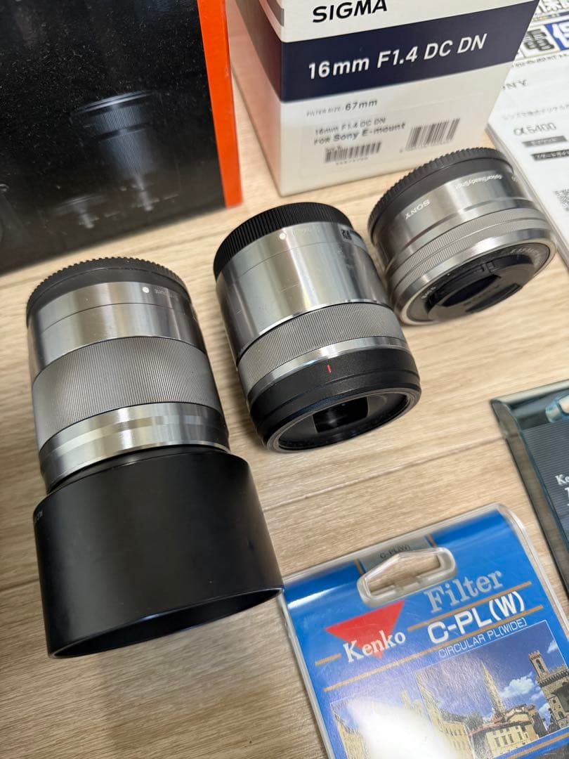 中古SONY α6400 + SIGMA&ソニーレンズセット ミラーレス一眼