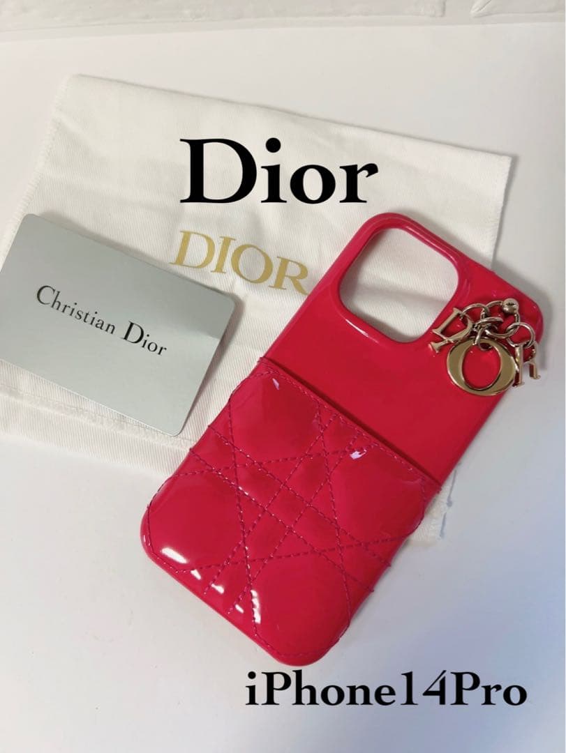 ディオールChristianDior iPhone14Pro ケース ピンク