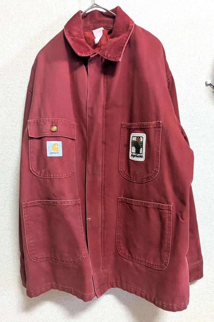 ※コバルトブルーさま専用※Carhartt　チョアコート　ダック地　赤