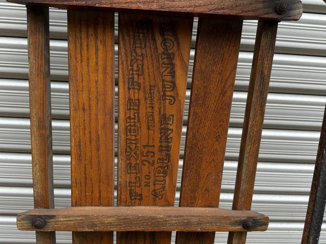 Flexible Flyer Airline Series ヴィンテージ木製ソリ