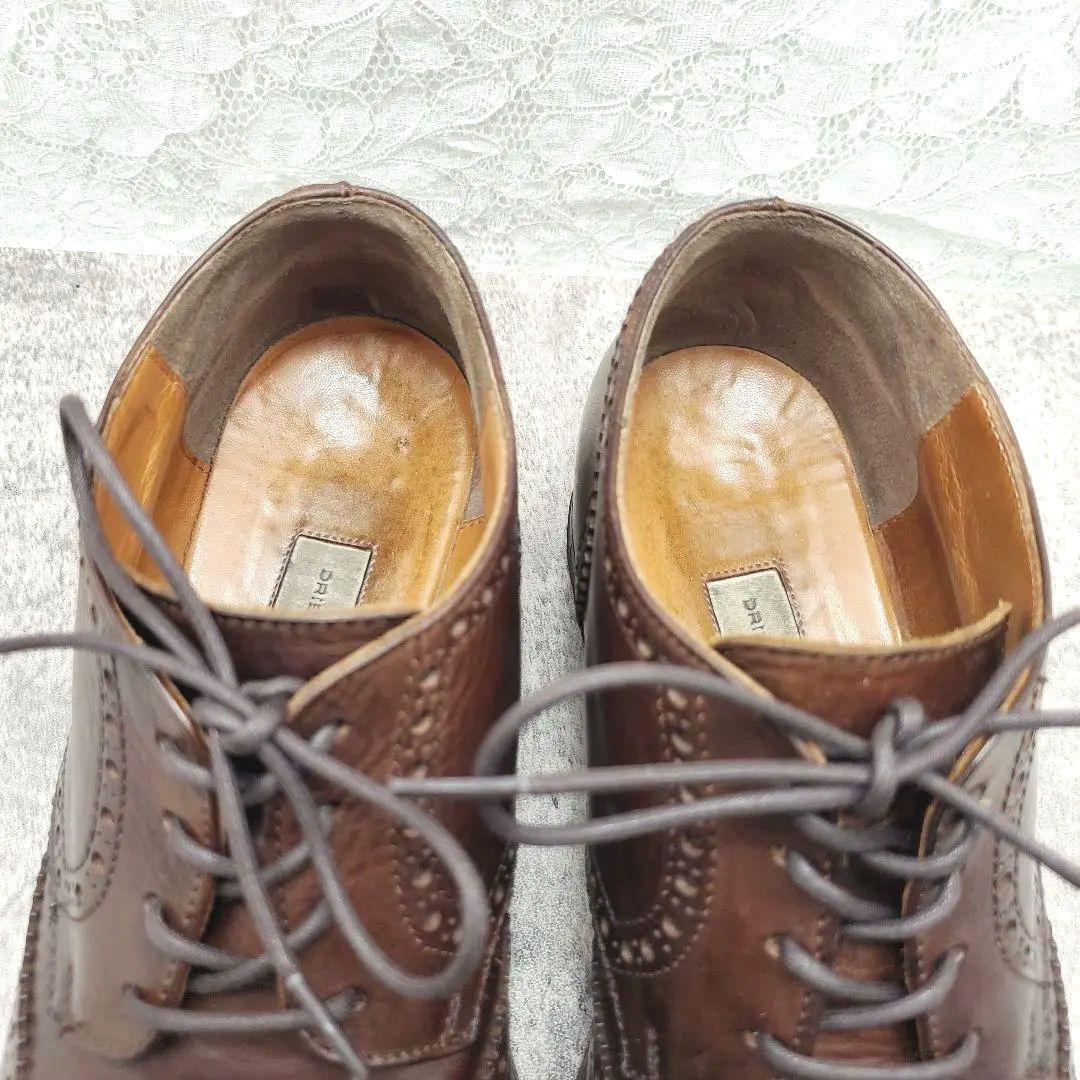 ✨ドリスヴァンノッテン✨ ブローグシューズ 23.5cm 濃茶 イタリア製 本革