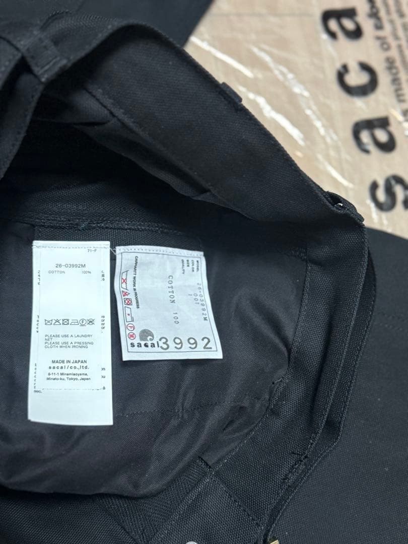 sacai × Carhartt WIP 26ss Duck Pantsサイズ1