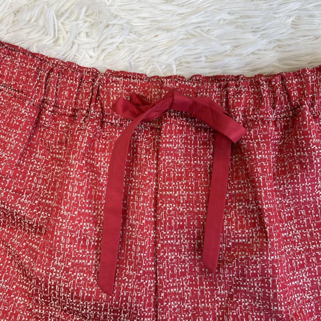 ✨美品✨ ドゥロワー カスリジャガードドロストパンツ シルク 近年 40