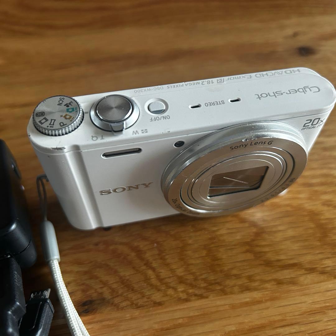 SONY Cyber-shot DSC-WX300 ホワイト デジカメ