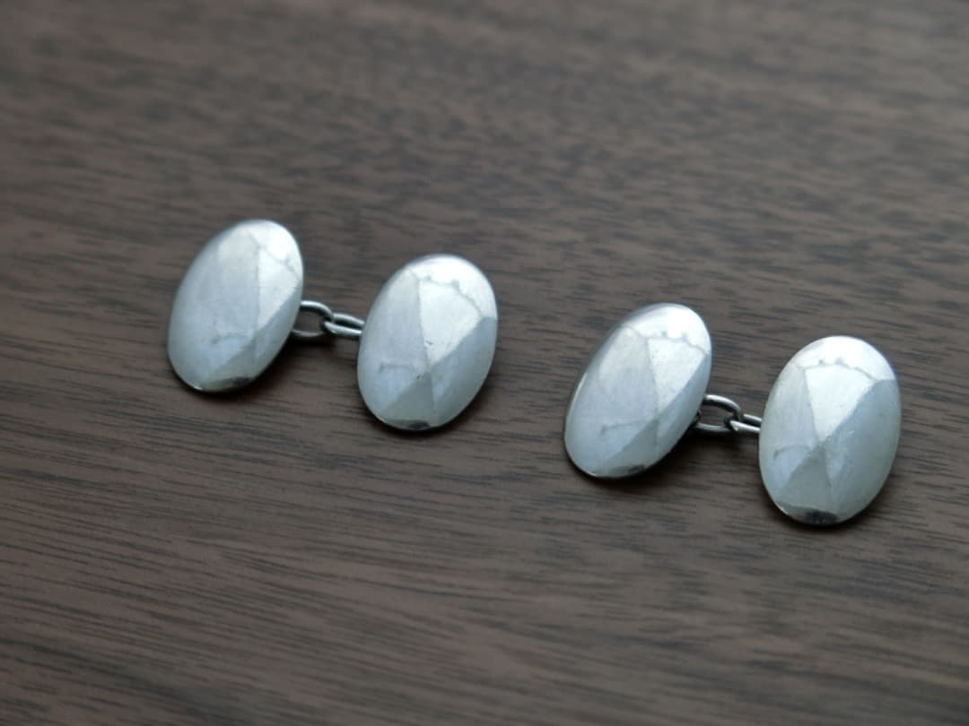 H*Y様 1908年製 アンティーク 純銀製 カフリンクス スターリングシルバー