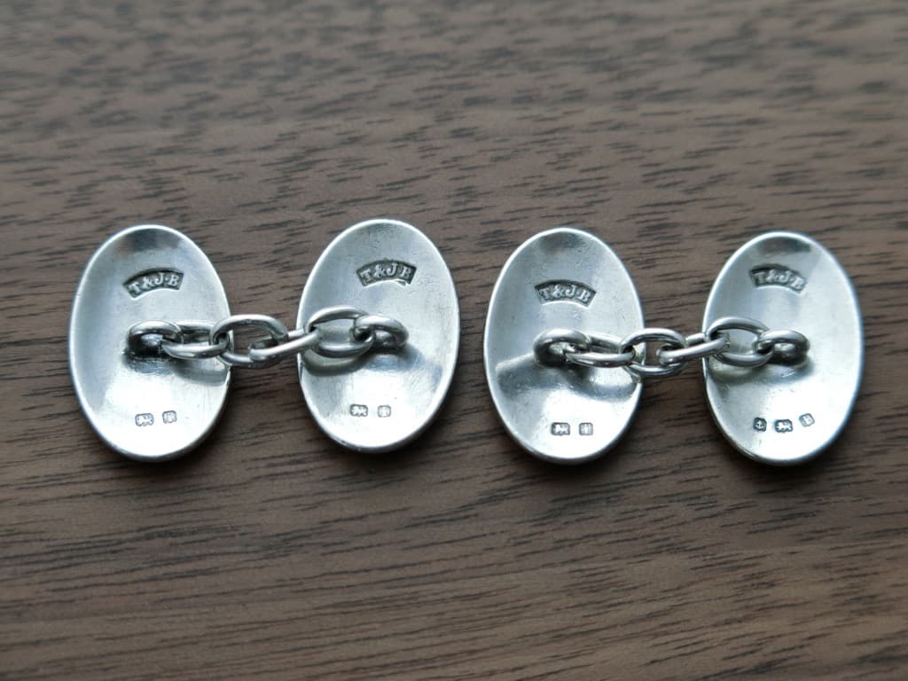 H*Y様 1908年製 アンティーク 純銀製 カフリンクス スターリングシルバー