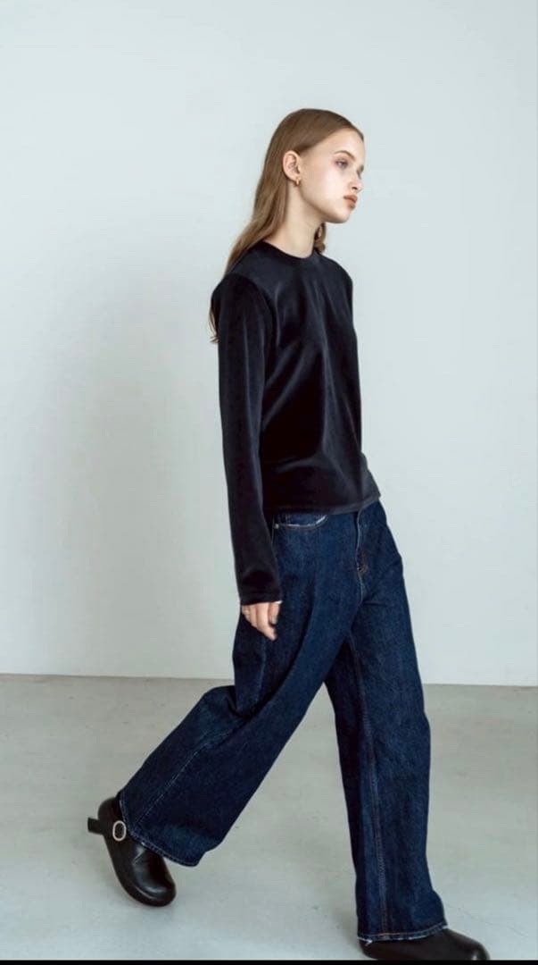 soyy. velourT long ネイビー　size0