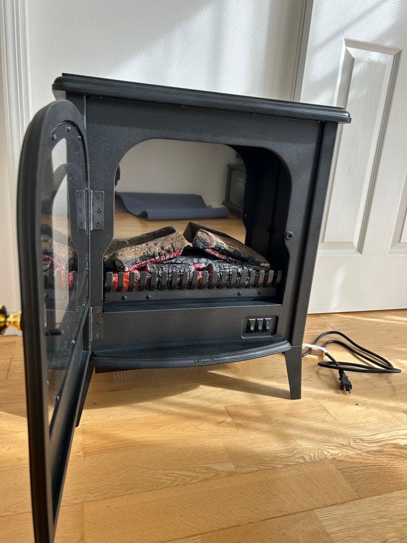 Dimplex マットブラック暖炉型電気ヒーター