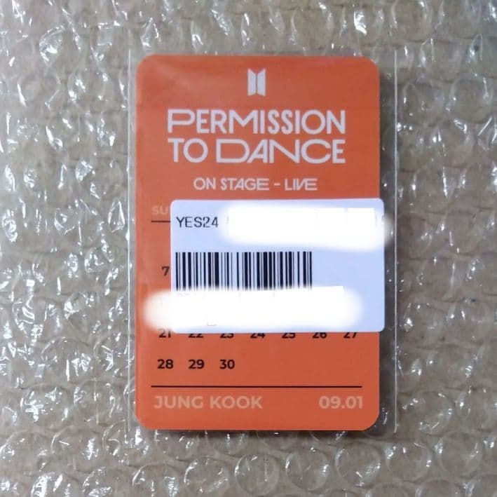 BTS PTD Yes24特典 JUNGKOOK ジョングク ラキドロ トレカ