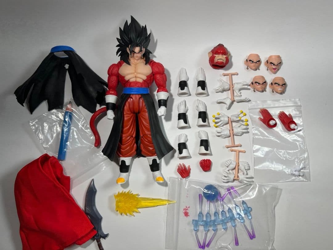 s.h.figuarts風 超サイヤ人4 ベジット ゼノ アクションフィギュア