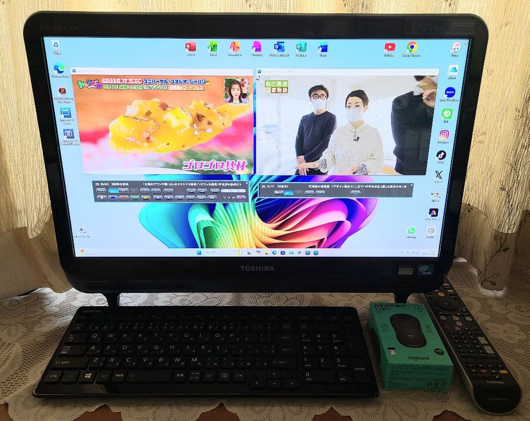 東芝TVPC BSCS地デW視聴 i7 SSD512GB 16GB W11Pro