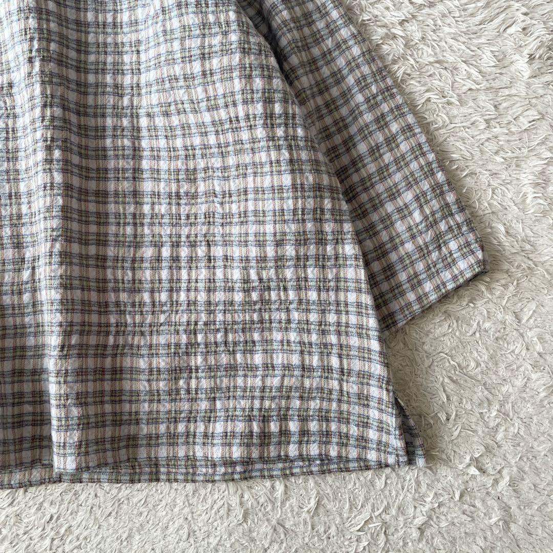 ヨーガンレール 美品 JURGAN LEHL 長袖シャツ ウール M チェック