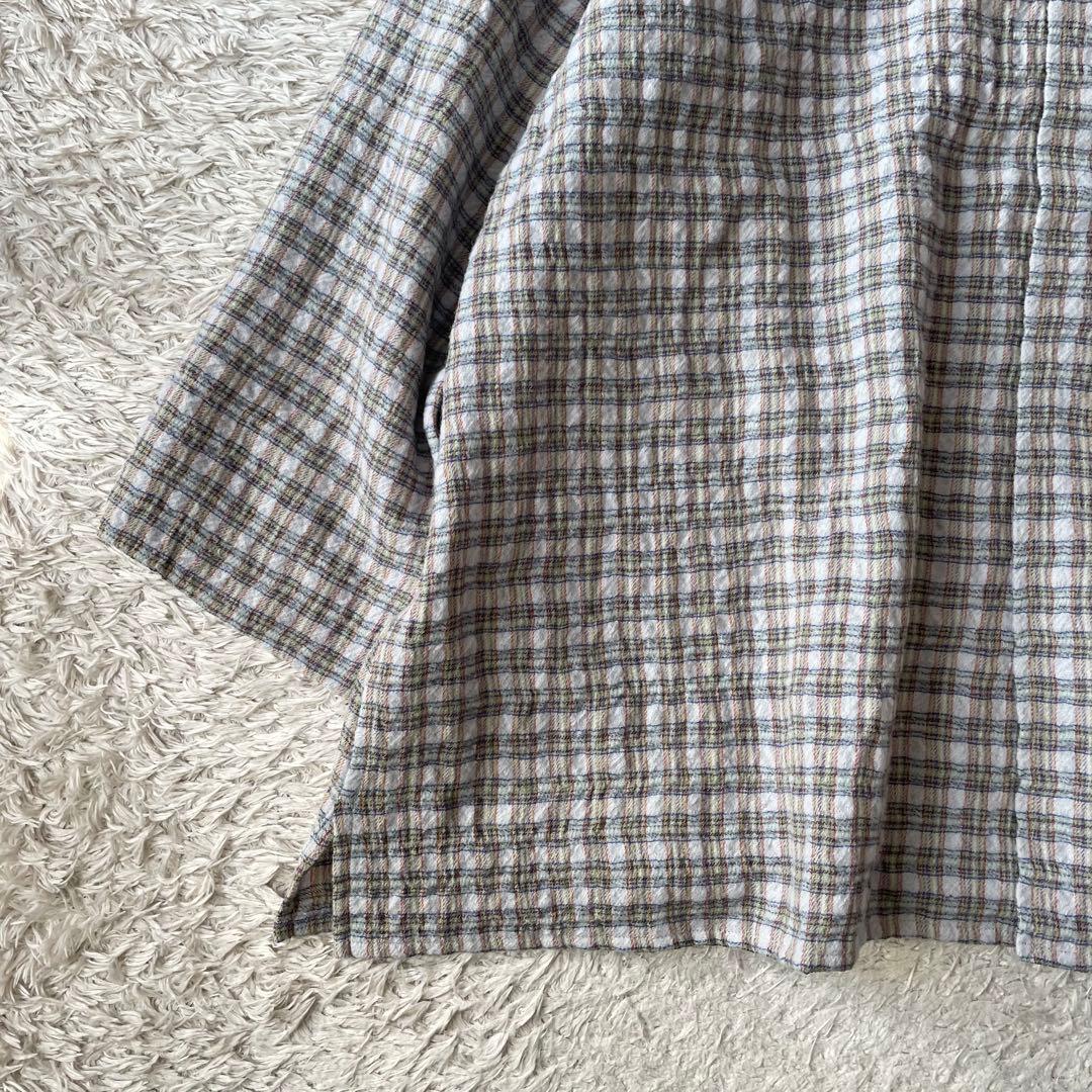 ヨーガンレール 美品 JURGAN LEHL 長袖シャツ ウール M チェック