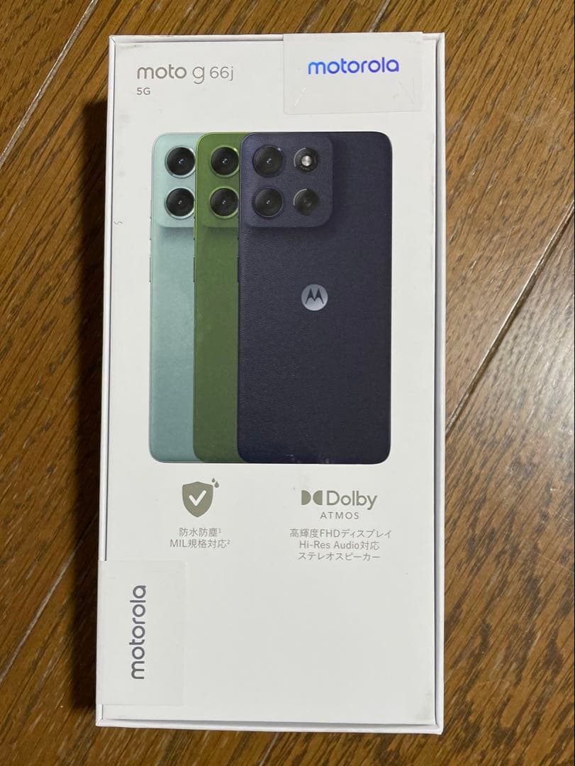 【新品未開封】motorola moto g66j 5G 8/128GB 黒